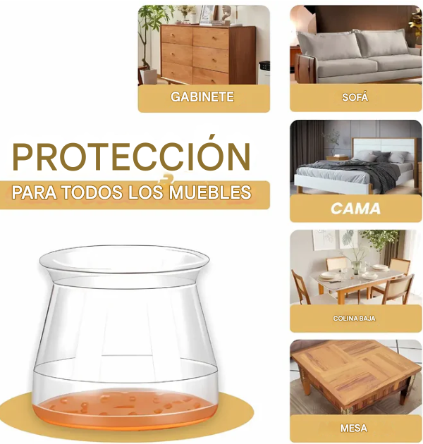 Moveflex- funda de silicona para patas de muebles
