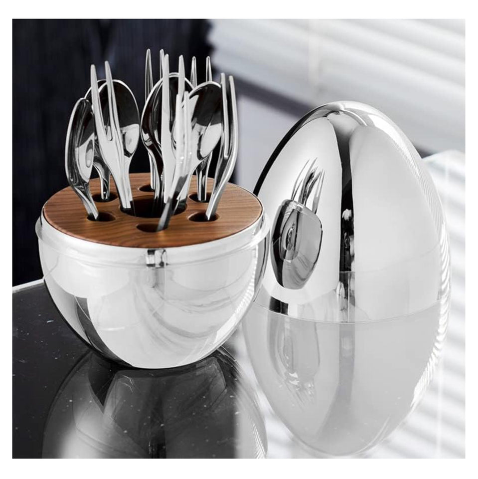 SET DE CUBIERTOS DE 24 PIEZAS EN FORMA DE HUEVO + ENVIO GRATIS 🎁