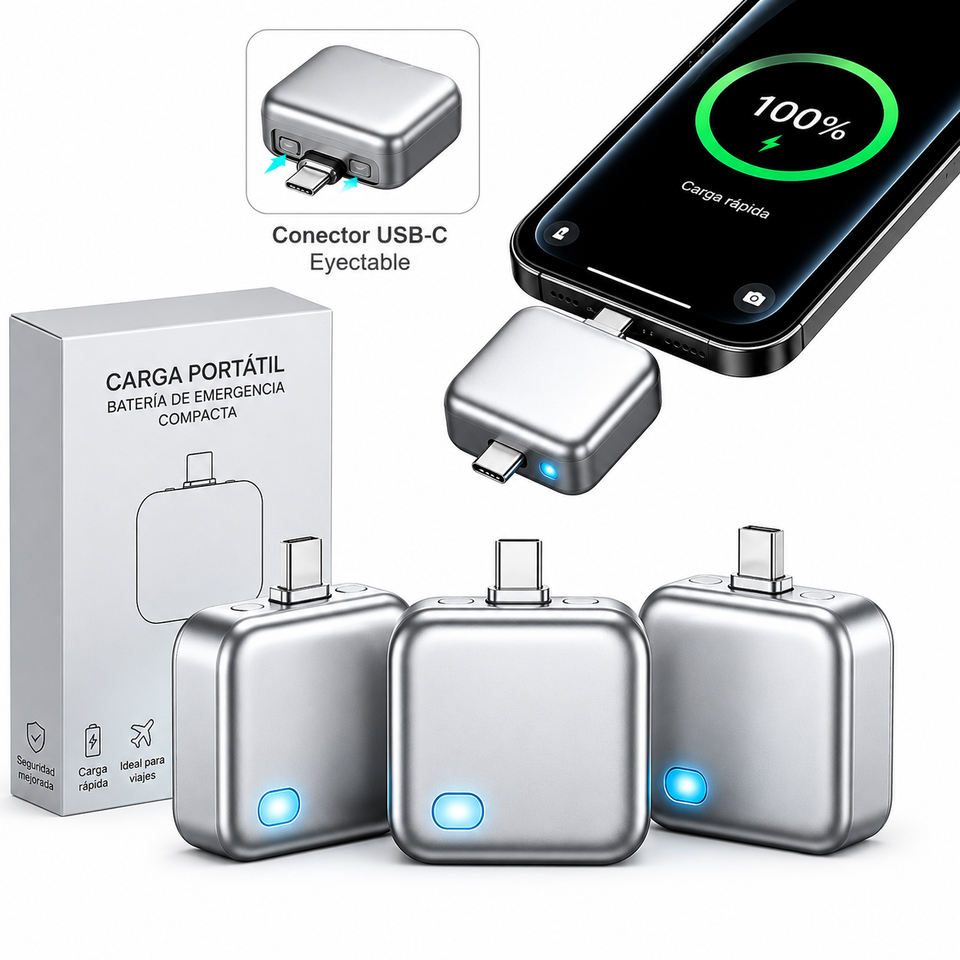 ⚡ Cargador Inteligente con Desconexión Automática USB-C Protege la batería de tus dispositivos y evita las sobrecargas de forma automática + ENVIO GRATIS