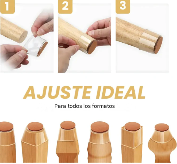 Moveflex- funda de silicona para patas de muebles