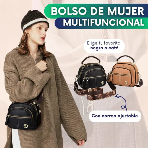 👜Bolso de mujer multifuncional con correa ajustable👜