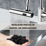 Adaptador de Grifo 360° Multifuncional 4 Salidas - PREMIUM Practicidad y Ahorro de Agua en tu Cocina
