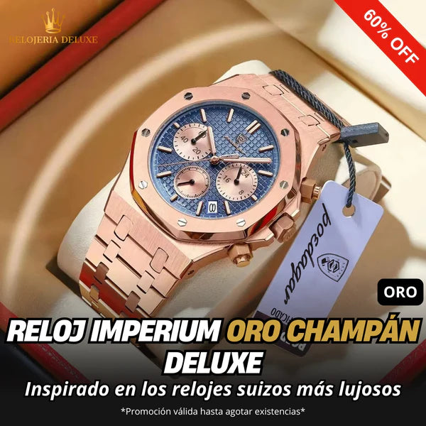 RELOJ IMPERIUM ACERO INOXIDABLE + LUNA DE ZAFIRO