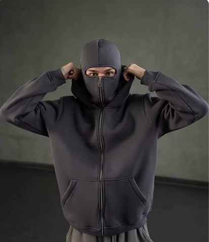 HOODIE NINJA CON BALACLAVA