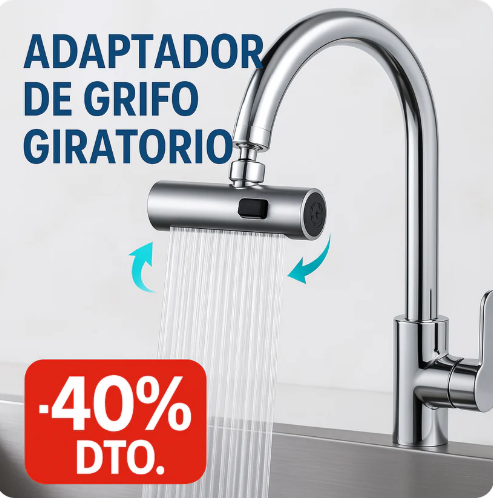 Adaptador de Grifo 360° Multifuncional 4 Salidas - PREMIUM Practicidad y Ahorro de Agua en tu Cocina
