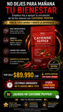 Con CAYENNE PEPPER Recupera la ligereza en tus piernas y apoya tu circulación de forma natural + ENVIO GRATIS