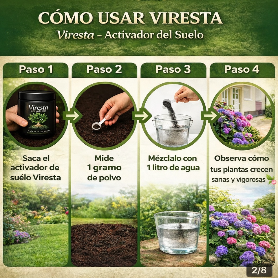 REVITALIZADOR DE SUELO CON ÁCIDO HÚMICO — CRECIMIENTO INTENSIVO PARA PLANTAS Y JARDÍN