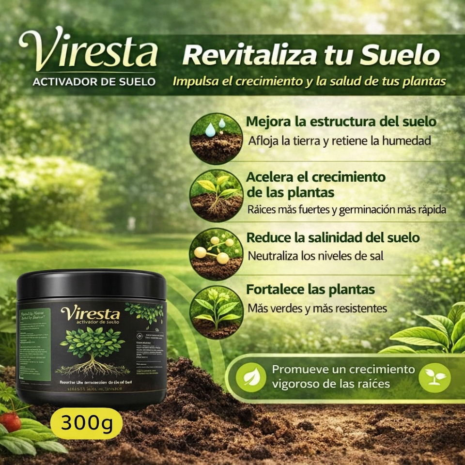 Activador de Suelo VIRESTA (Ácido y Alcalino) + ENVIO GRATIS 🚚