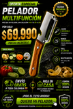 Pelador de frutas y verduras 2 en 1 con abridor de botellas, 2 piezas. Acero inoxidable afilado. Mango de madera. Diseño ergonómico antideslizante para un agarre cómodo.