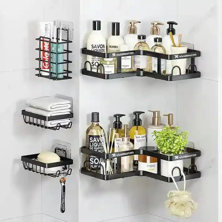 BathRack™ Pack x5 Organizador de Baño Premium