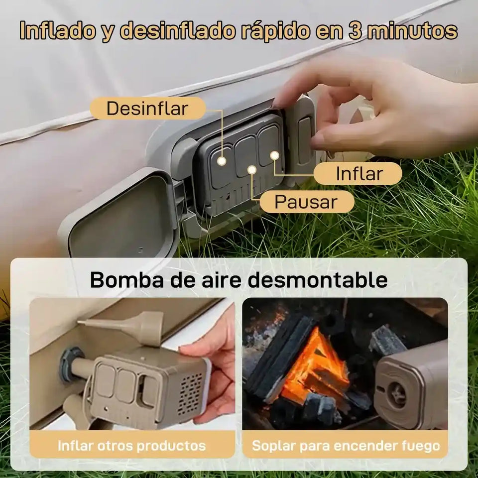 Super Oferta Colchón Inflable Eléctrico Premium (Impermeable + Bomba Automática) 🔥 | Envío GRATIS 🚚