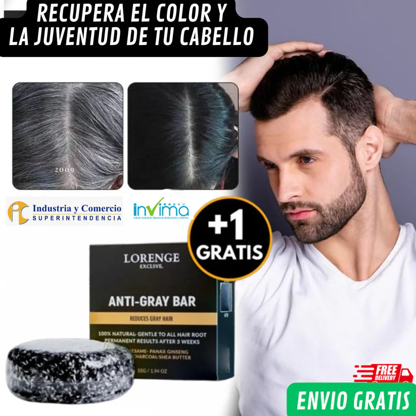 Jabón TonoNatural – Elimina el Cabello Blanco, Restaura el Color Natural y Recupera Tu Juventud