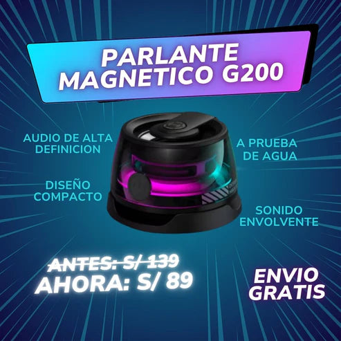 Parlante Magnético inalámbrico RGB