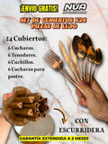 SET DE CUBIERTOS DE 24 PIEZAS EN FORMA DE HUEVO + ENVIO GRATIS 🎁