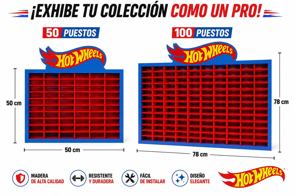 🏁 SpeedGarage™ Display Repisa Premium para Carros a Escala 1:64  + ENVIO GRATIS