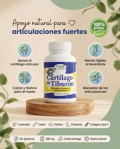 Cartilago de Tiburon Natural X 30 capsulas