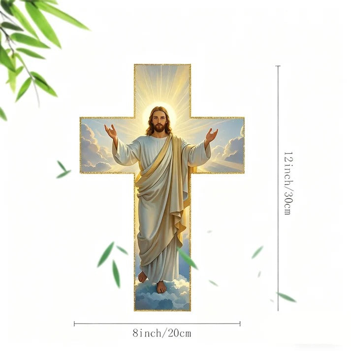 ✝️ DECORACION RETRO DE PARED CON CRUZ DE JESUCRISTO 🙇