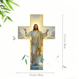✝️ DECORACION RETRO DE PARED CON CRUZ DE JESUCRISTO 🙇