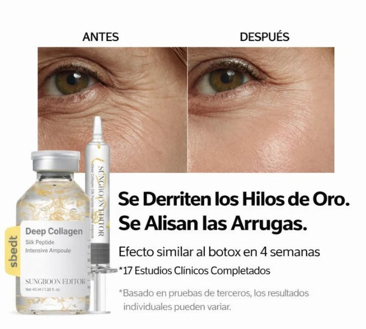 Serum de Peptidos antienvejecimiento coreano para el cuidado de las arrugas y la piel.