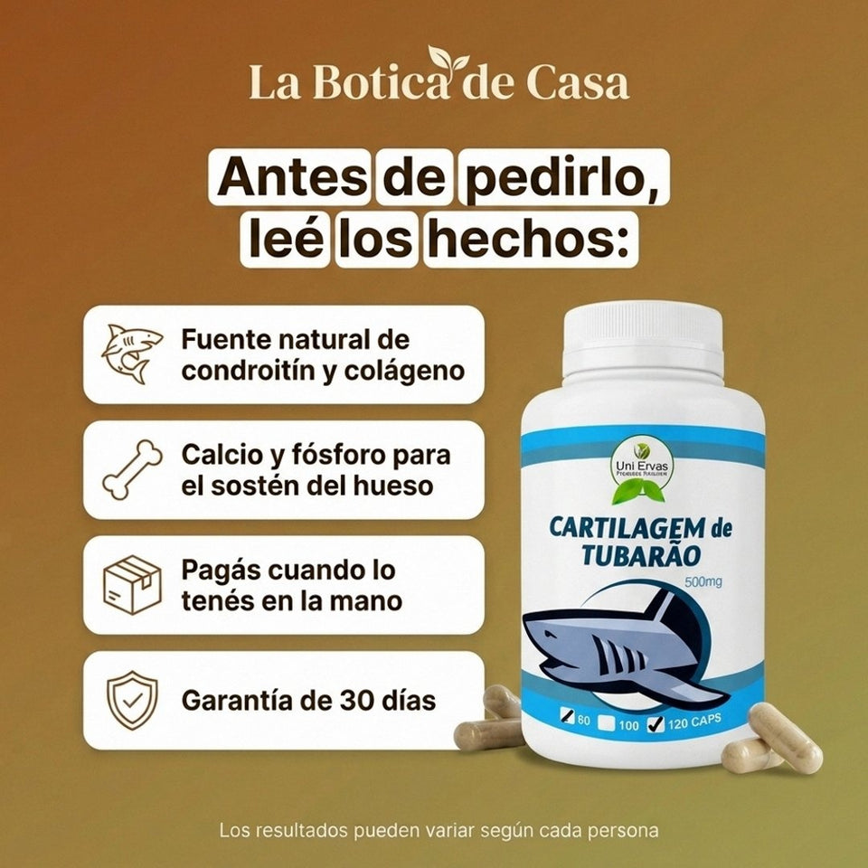 Cartilago de Tiburon Natural X 30 capsulas