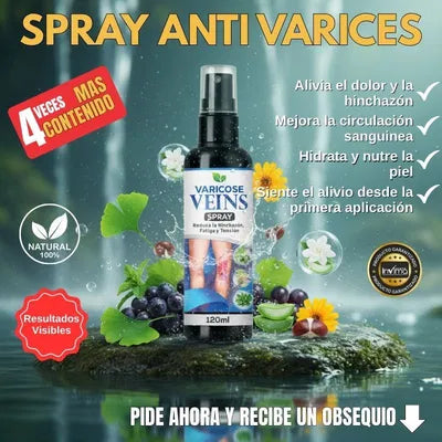 Spray Para Várices - Dale Alivio a tus Piernas + ENVIO GRATIS 🚚