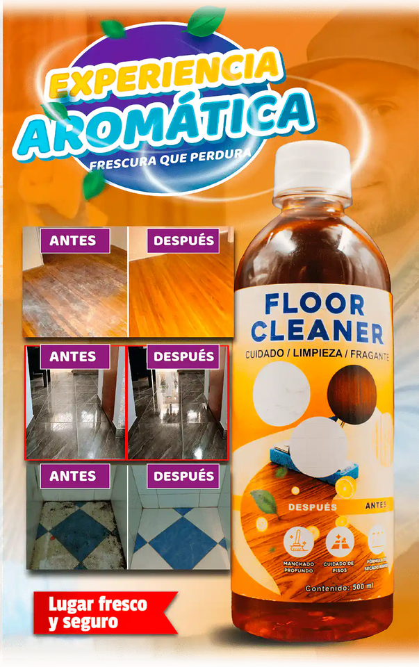 3X1 FLOOR CLEANER | POTENTE LIMPIADOR DE SUELOS Y MANCHAS DIFICILES