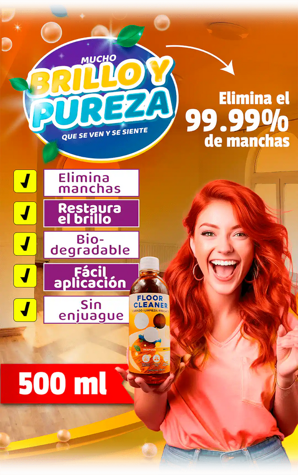 3X1 FLOOR CLEANER | POTENTE LIMPIADOR DE SUELOS Y MANCHAS DIFICILES
