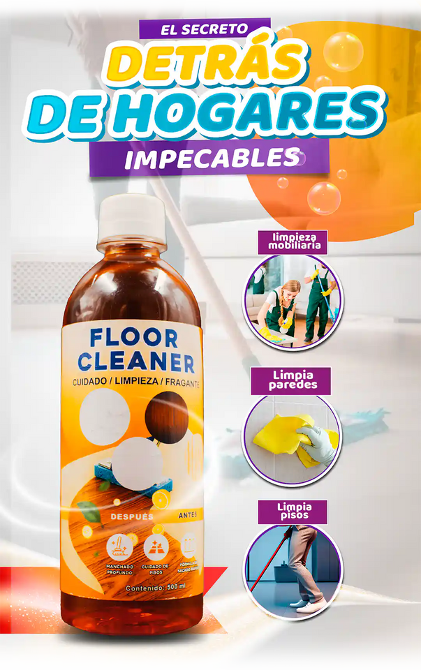 3X1 FLOOR CLEANER | POTENTE LIMPIADOR DE SUELOS Y MANCHAS DIFICILES