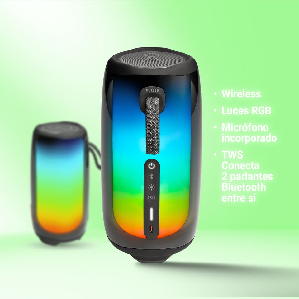 ¡Oferta relámpago! ¡Más de 50 mil unidades vendidas! ¡Casi agotado! JBL Pulse 5 – ¡Sonido Premium y Potencia al Máximo