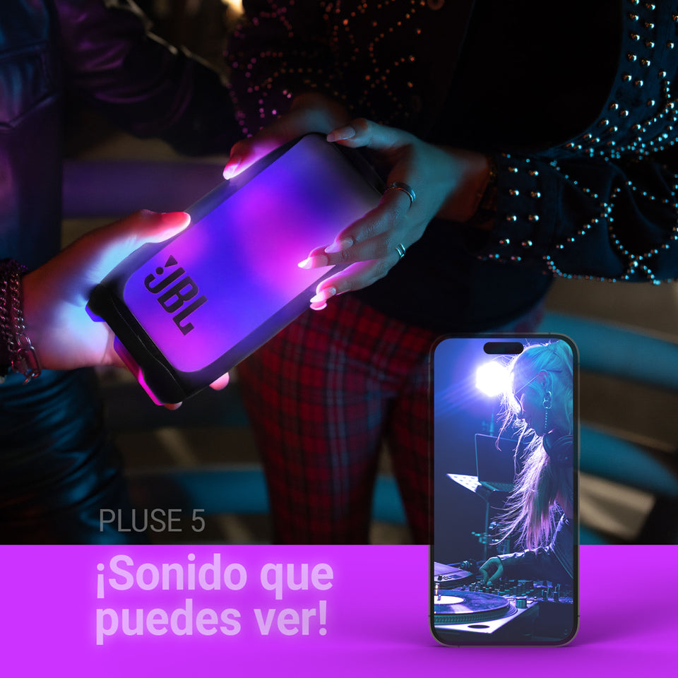 ¡Oferta relámpago! ¡Más de 50 mil unidades vendidas! ¡Casi agotado! JBL Pulse 5 – ¡Sonido Premium y Potencia al Máximo