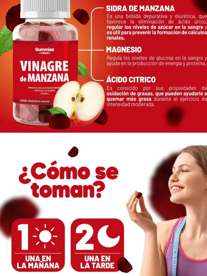 Gomitas de Vinagre de Sidra de Manzana
