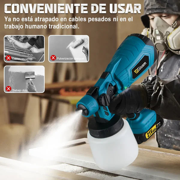 SprayMaster PRO™ - Pistola Pulverizadora Inalámbrica Profesional