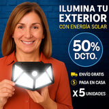 Pack x5 Lámparas Solares LED con Sensor guro! 🌞💡
