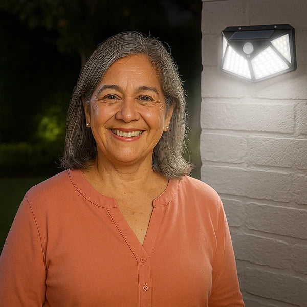 Pack x5 Lámparas Solares LED con Sensor guro! 🌞💡