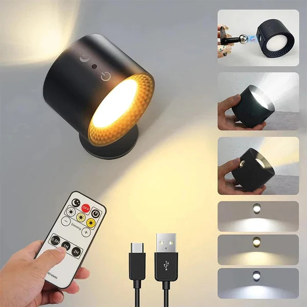 2x1 LumiArc™ Luz de Pared Magnética Recargable